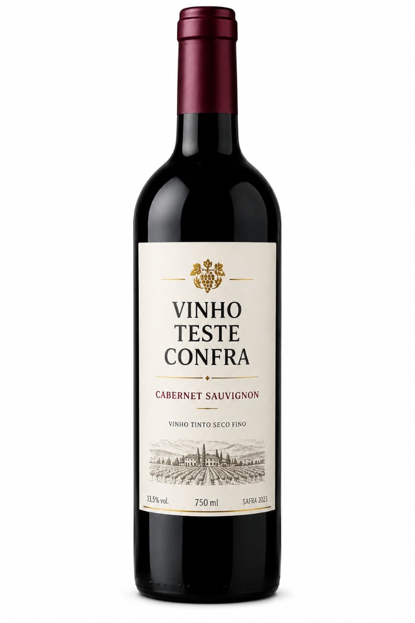 Vinho teste Confra