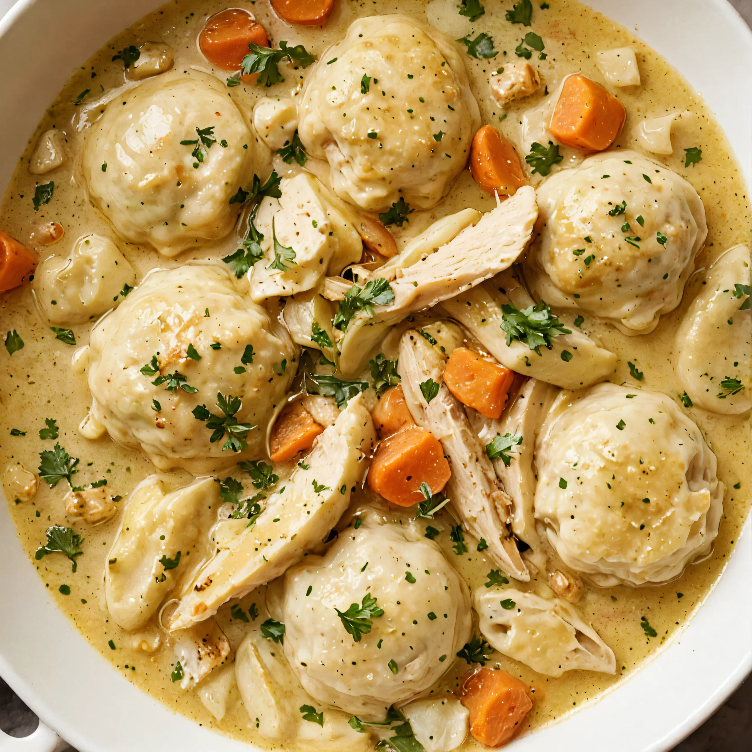 Chicken Dumpling Soup in One Pot Recipe