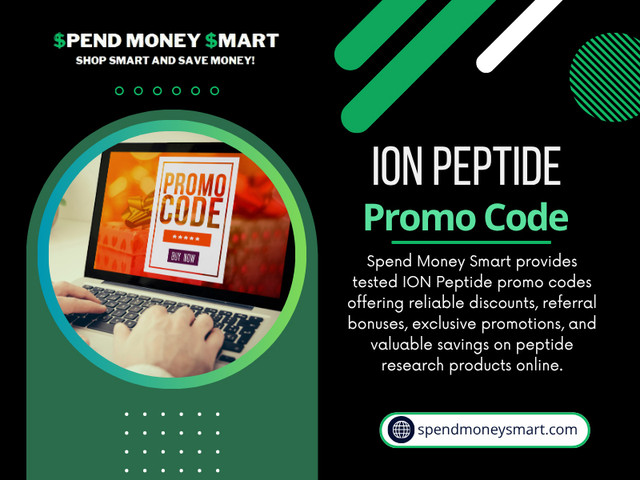 Before placing an order, they quickly review current promotions, confirm a working ION Peptide promo code, and apply the offer confidently at checkout. That small step often leads to meaningful long-term savings, especially for repeat buyers. In 2026, verified coupon platforms like Spend Money Smart remain the easiest way to avoid expired codes and reduce unnecessary spending on research purchases.

For More Information: https://spendmoneysmart.com/store/ion-peptide/

Read Our Blogs:
https://spendmoneysmart.wixsite.com/spendmoneysmart/
https://penzu.com/p/400dc87867cbcfb7
https://all4webs.com/spendmoneysmart/

Related Links:
https://heylink.me/spendmoneysmart
https://gravatar.com/limitlessbiotechcodes
https://myanimelist.net/profile/spend_moneysmart