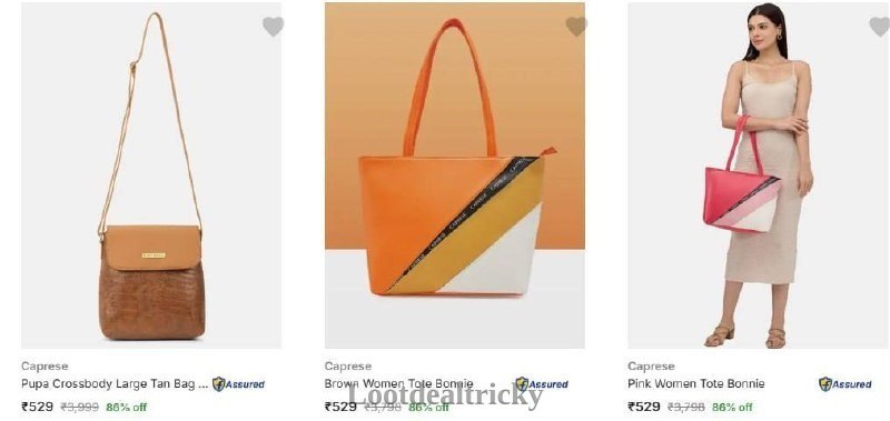 Caprese Sling Bags – Huge Discount Get 92% OFF Today