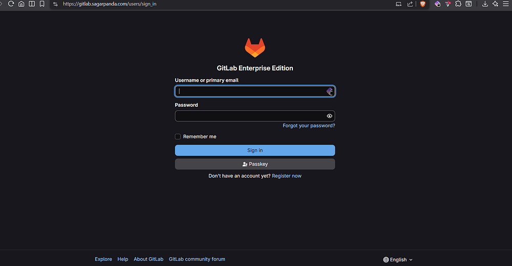 add gitlab lgoin landing