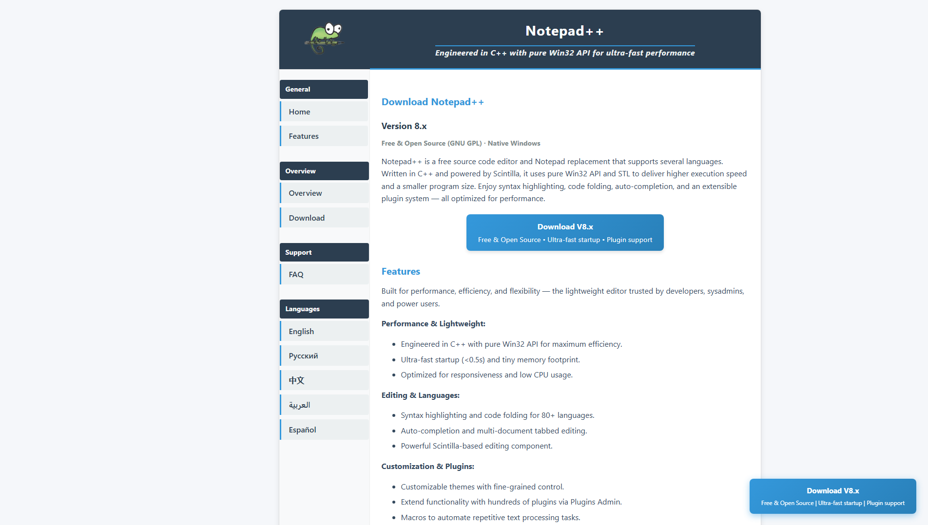 Stored capture of notepaddownload.net