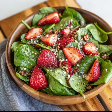 Strawberry Spinach Poppy Seed Salad: Refreshing Summer Delight