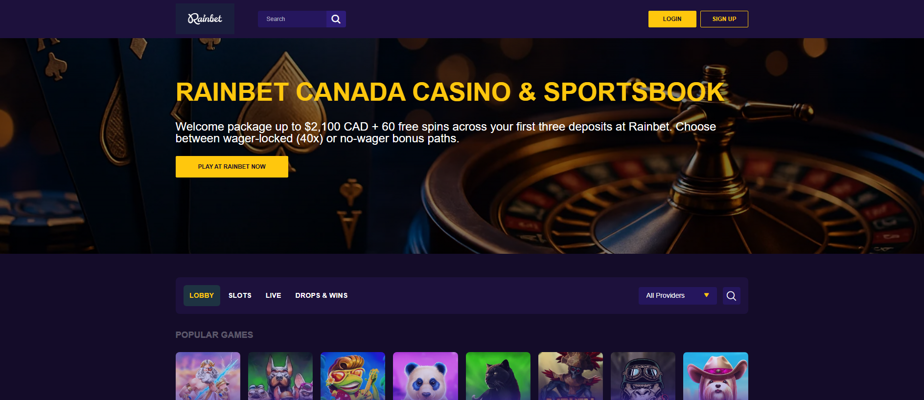Stored capture of rainbet-game.com
