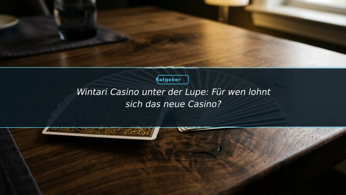 Wintari Casino unter der Lupe: Für wen lohnt sich das neue Casino?
