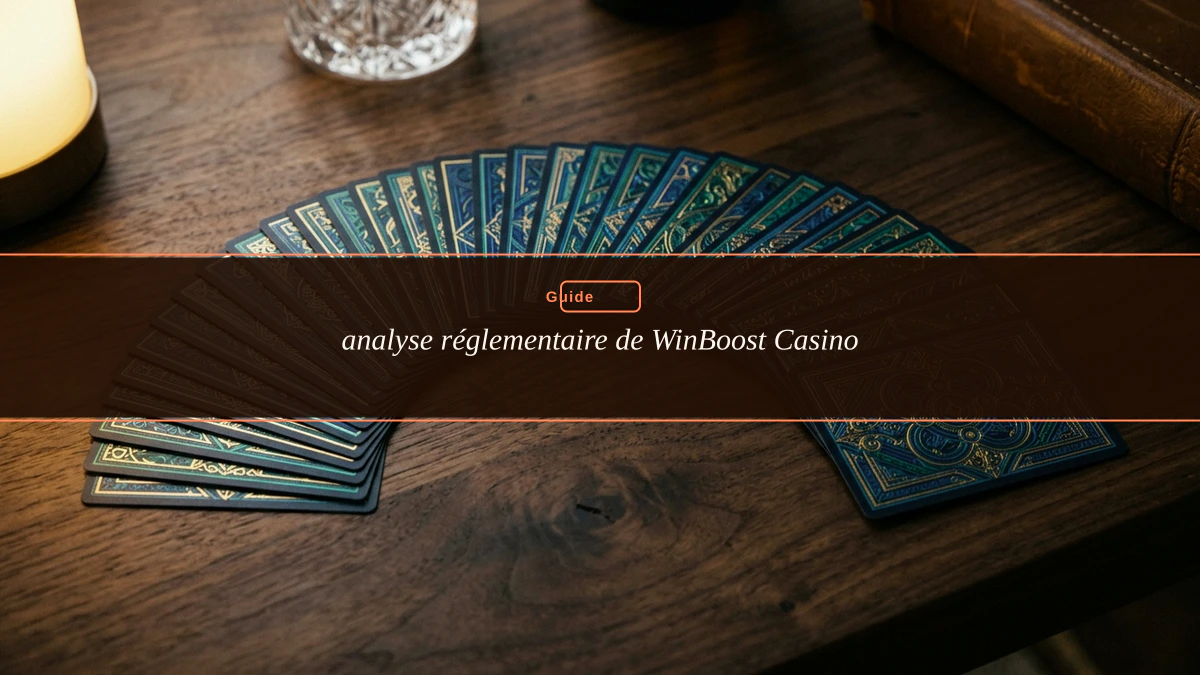 analyse réglementaire de WinBoost Casino