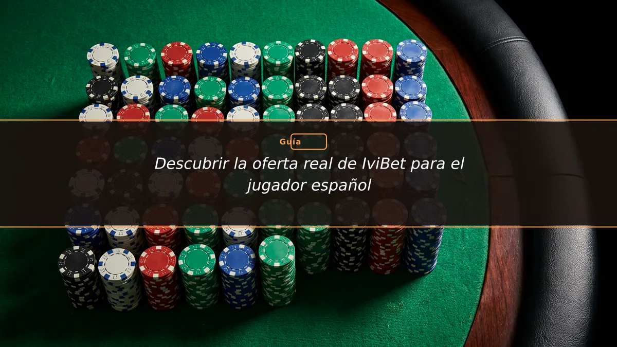 Descubrir la oferta real de IviBet para el jugador español