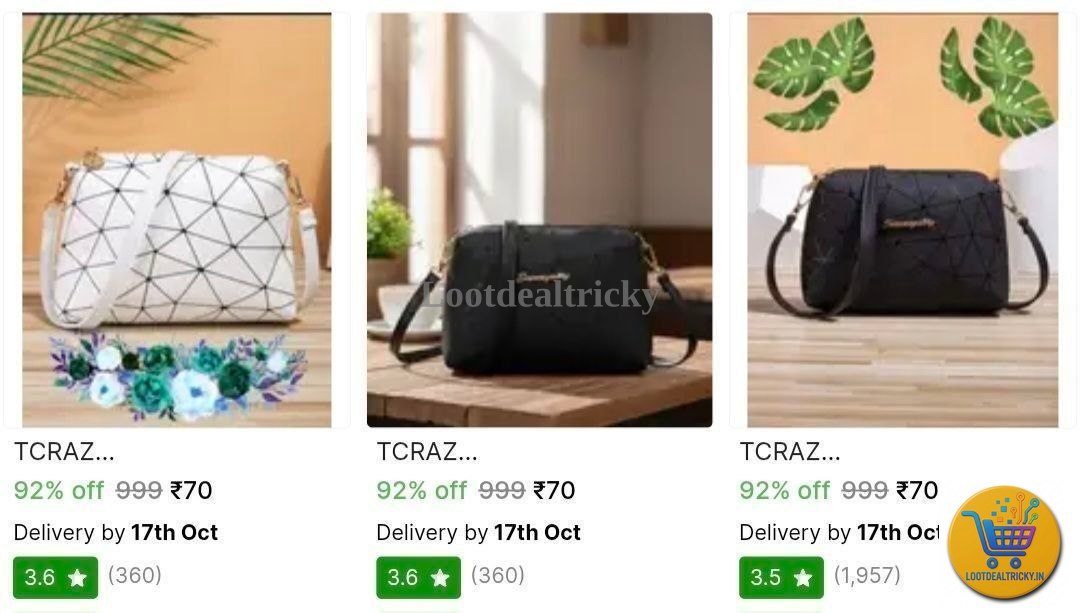 Sling Bag From – Just ₹70 | Loot Deal Sling Bag From – Just ₹70 | Loot Deal