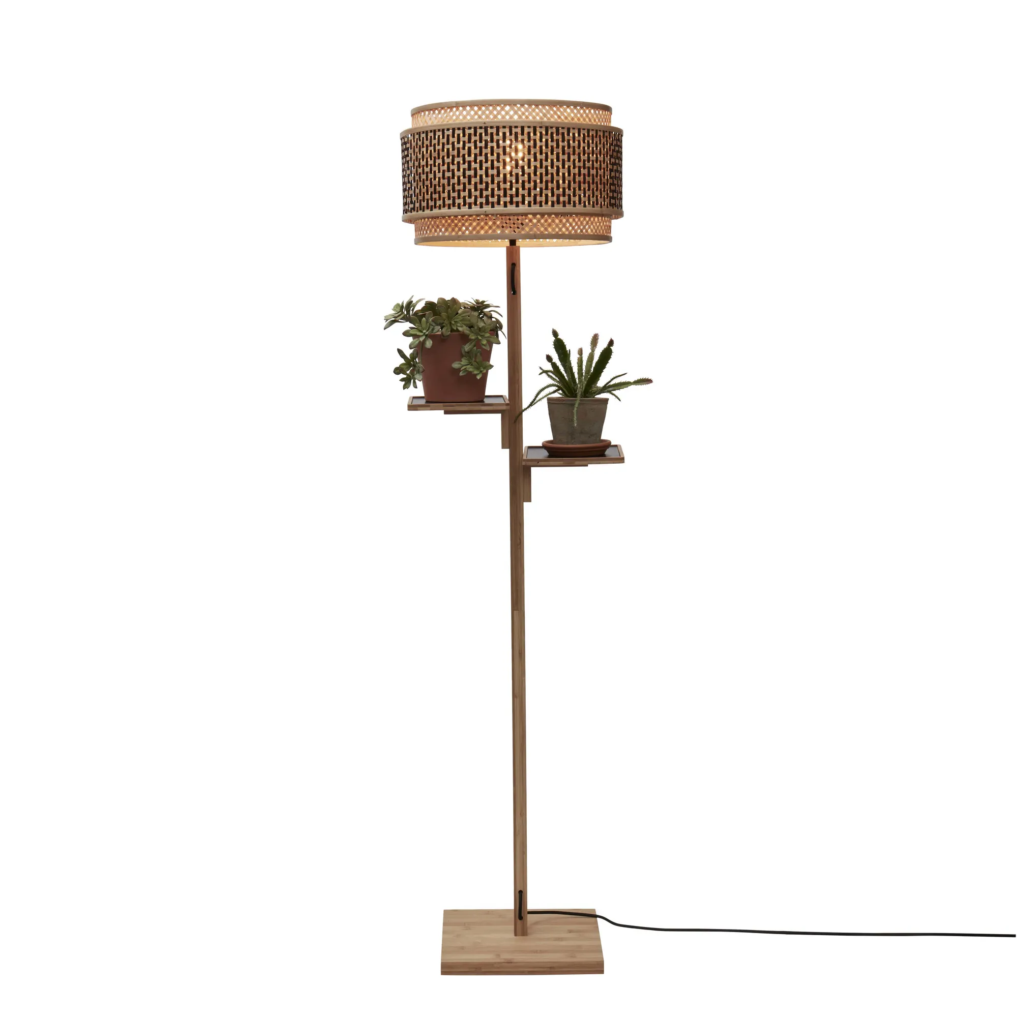 Lampadaire Bhutan en bambou