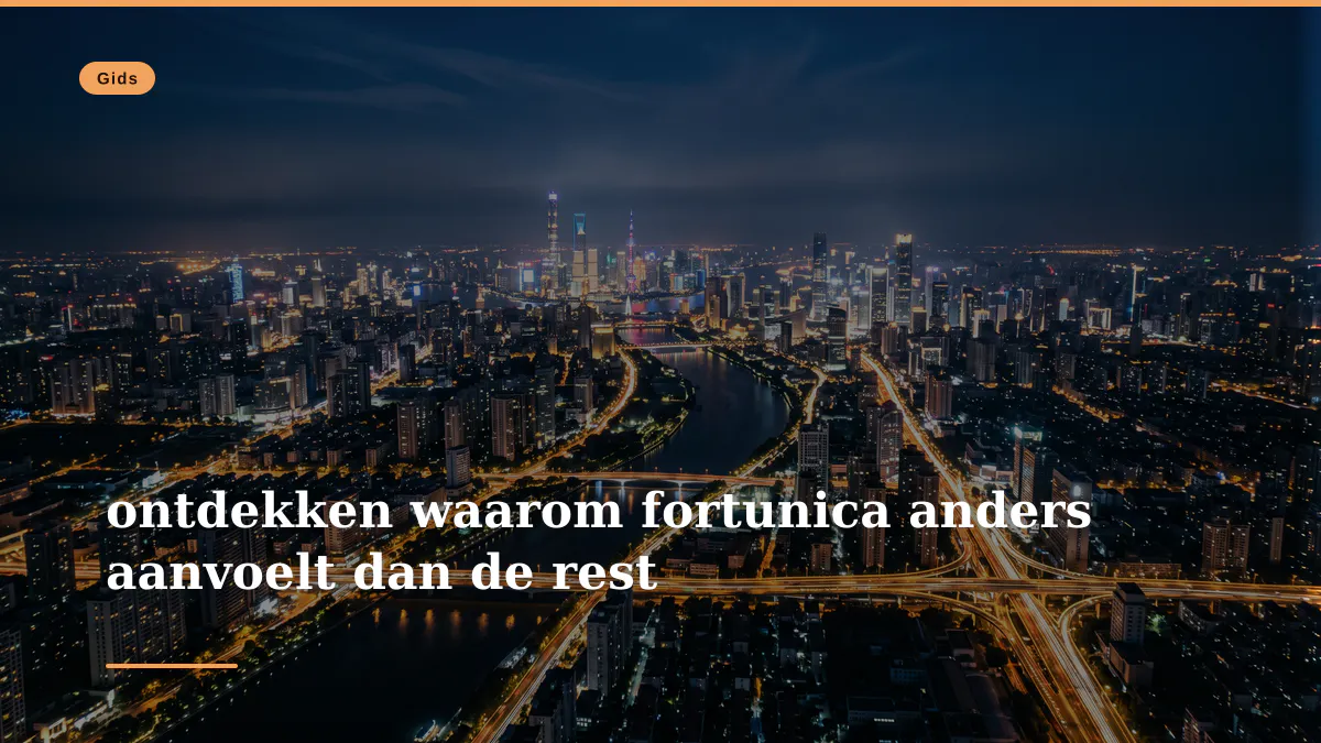 ontdekken waarom fortunica anders aanvoelt dan de rest