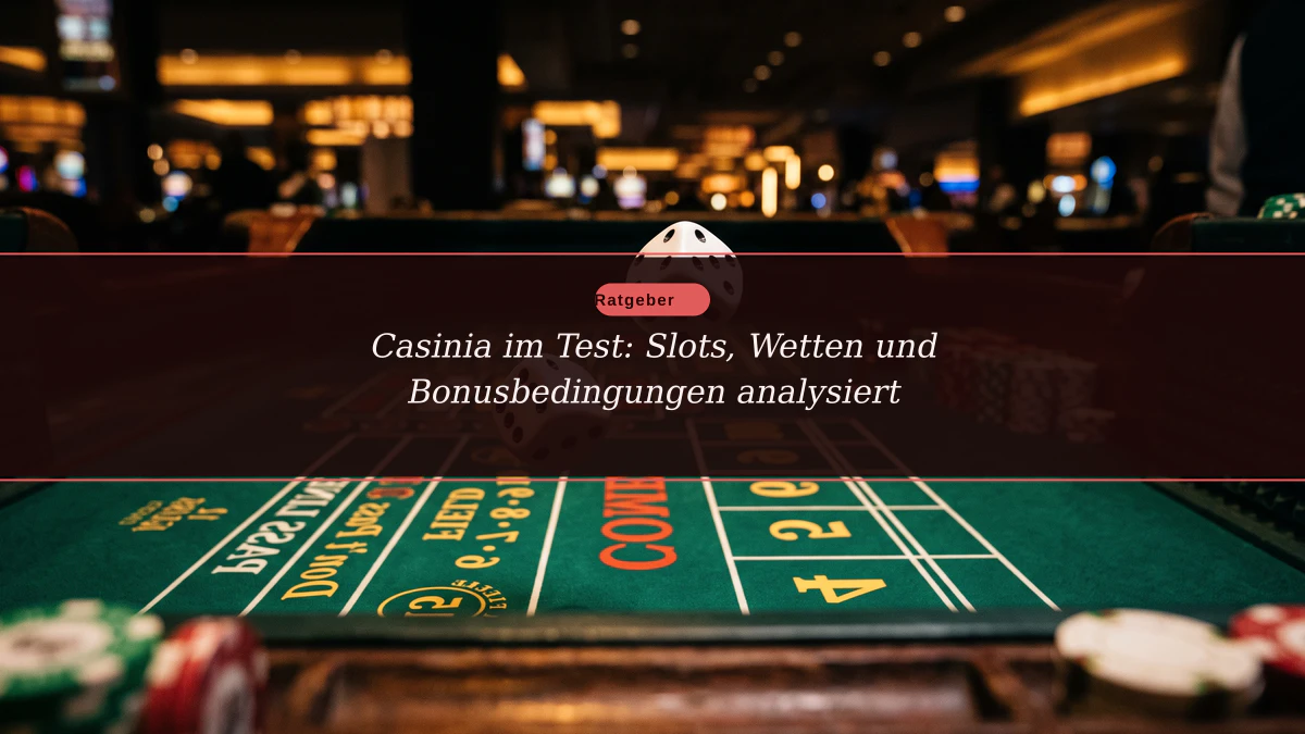Casinia im Test: Slots, Wetten und Bonusbedingungen analysiert