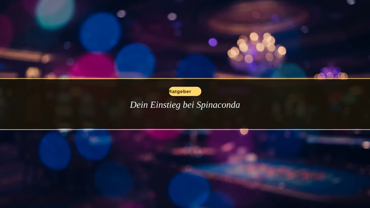Dein Einstieg bei Spinaconda