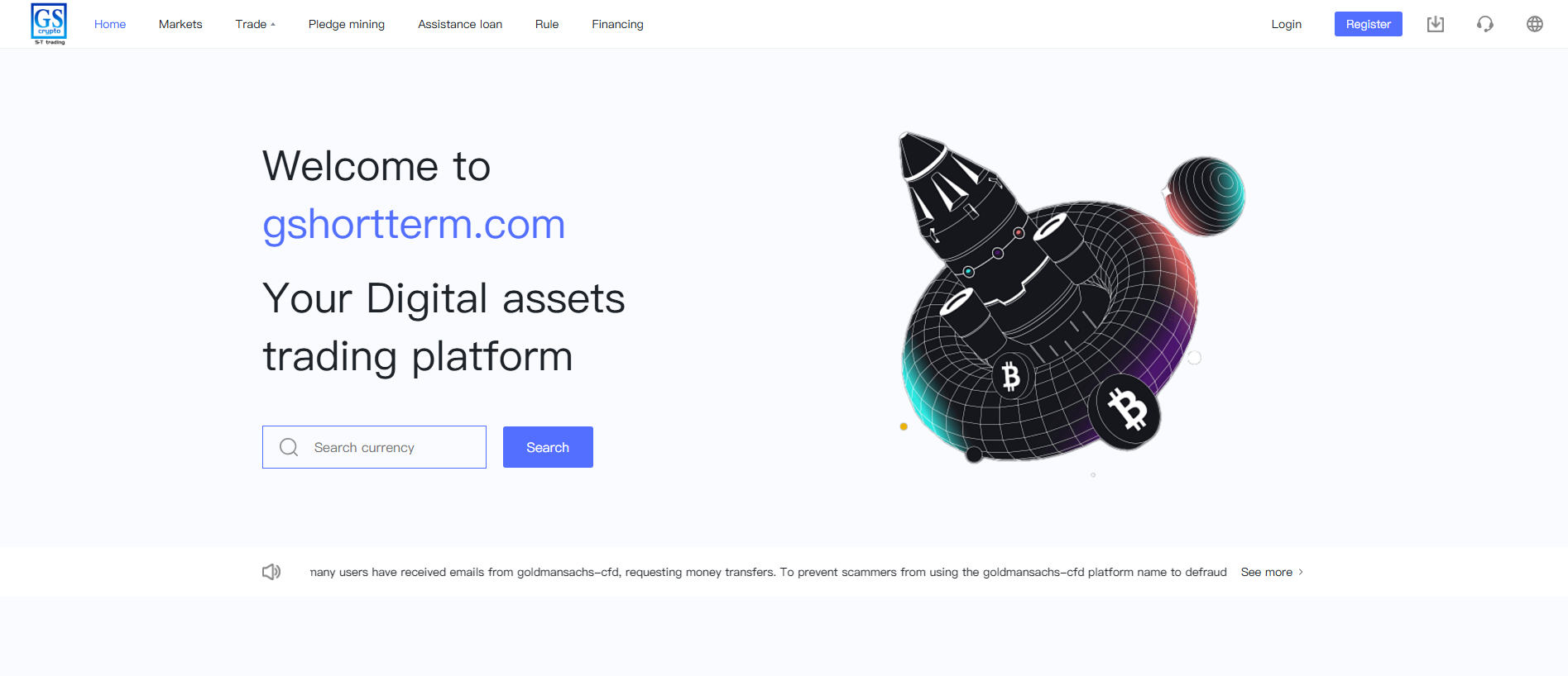 Screenshot of gshortterm.com