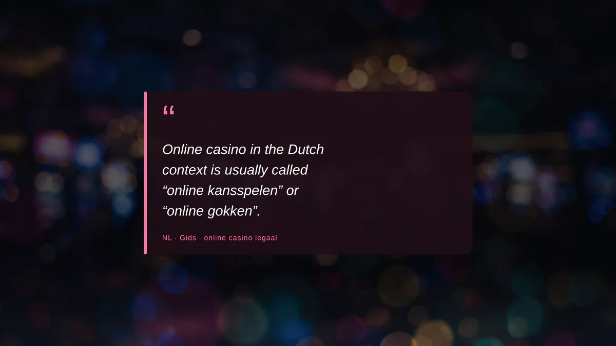 Online casino legaal: hoe ik de Nederlandse regels lees als high roller