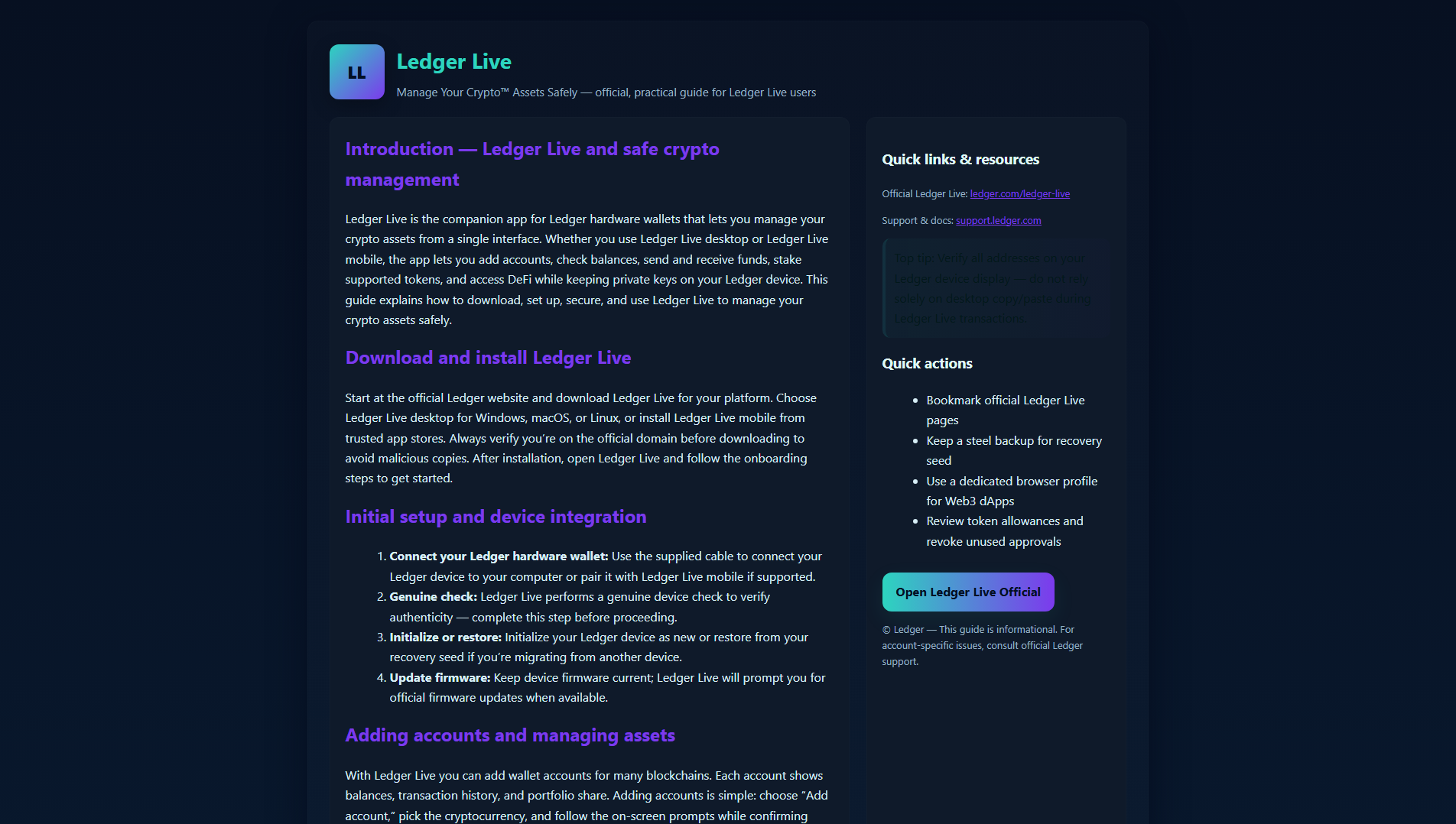 Stored capture of ledgeer-live-get.pages.dev