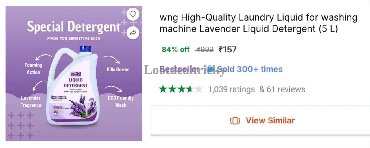 5l Liquid Detergent – Just ₹157 | Exclusive Sale Discount