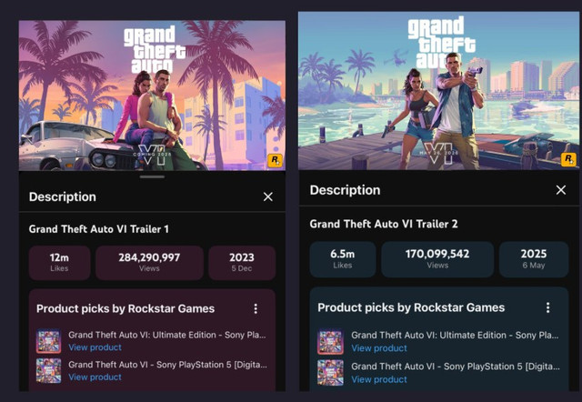 PlayStation passa a ser destaque exclusivo nos trailers oficiais de GTA 6 no YouTube