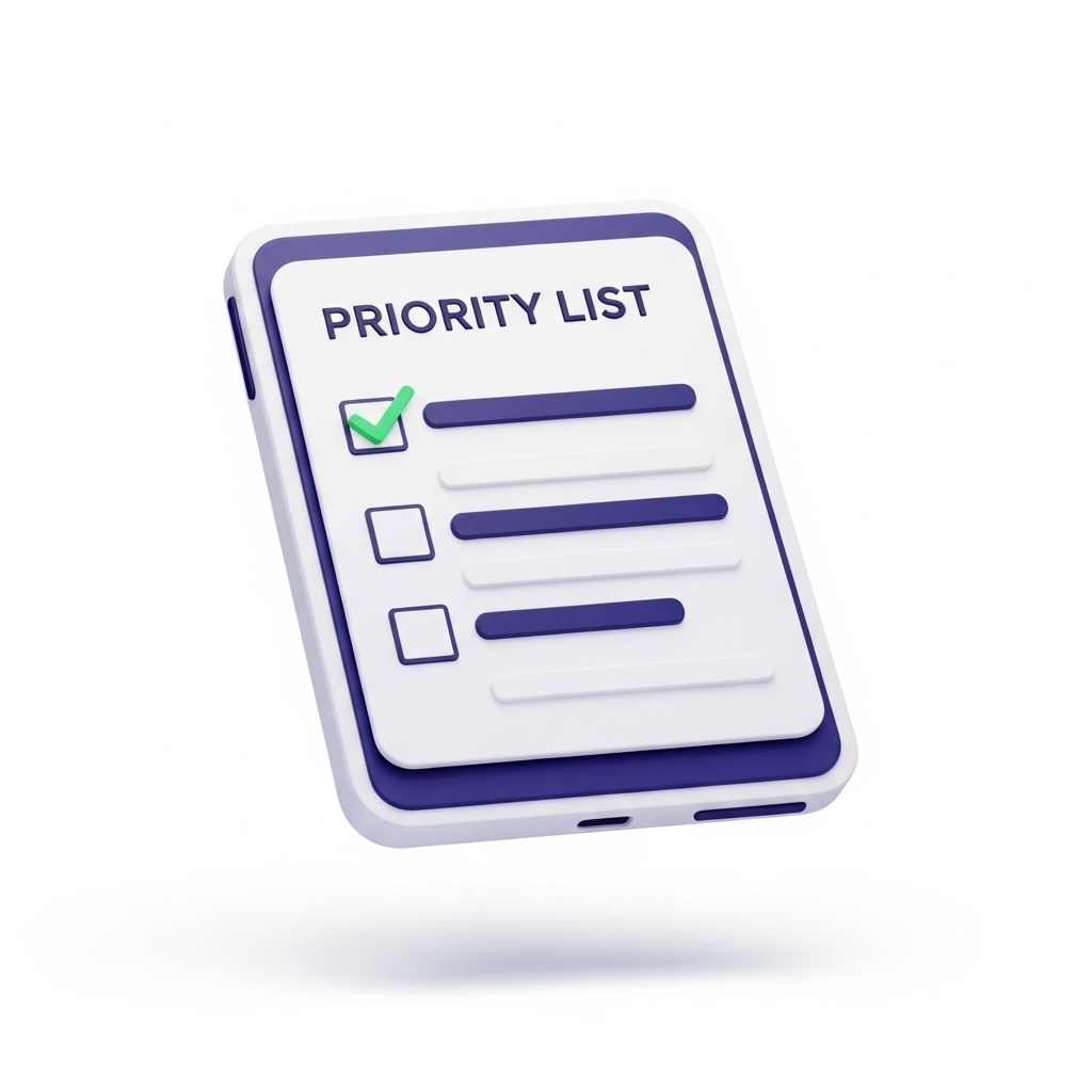 Clear Priority List Action Plan