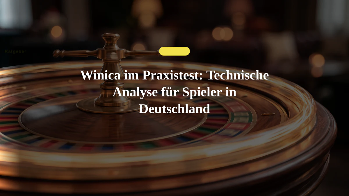 Winica im Praxistest: Technische Analyse für Spieler in Deutschland