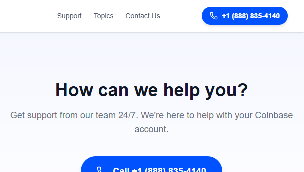 Stored capture of coinbasesupportsshelp.forum