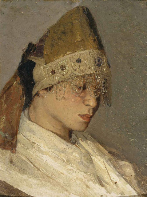 Девушка в кокошнике Портрет М И Нестеровой 1885