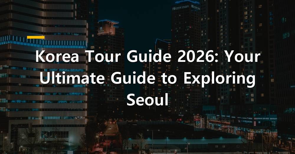 Palace in Seoul with a Korea tour guide leading a group