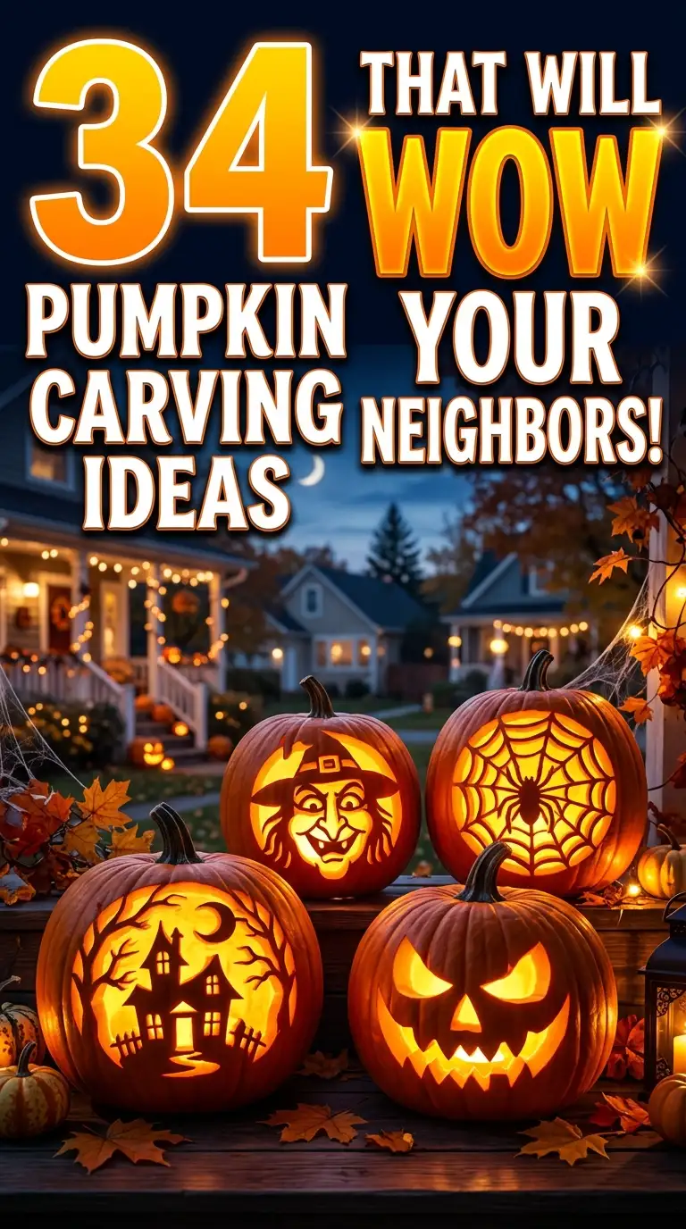 34 Pumpkin Carving Ideas That Will Wow Your Neighbors 34 Pumpkin Carving Ideas That Will Wow Your Neighbors