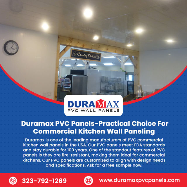 Duramax PVC Panels-Practical Choice For Commercial Kitchen Wall Paneling.png