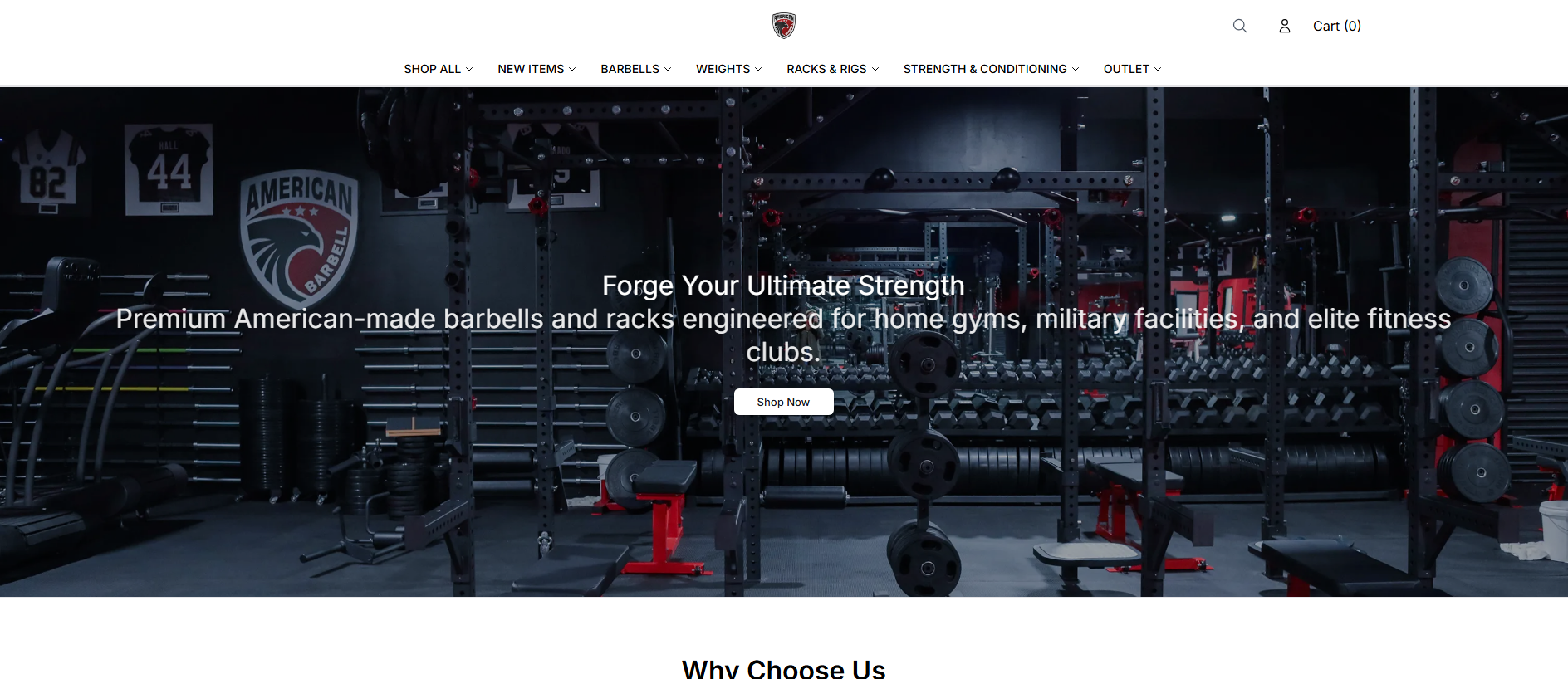 Stored capture of americanbarbell.shop