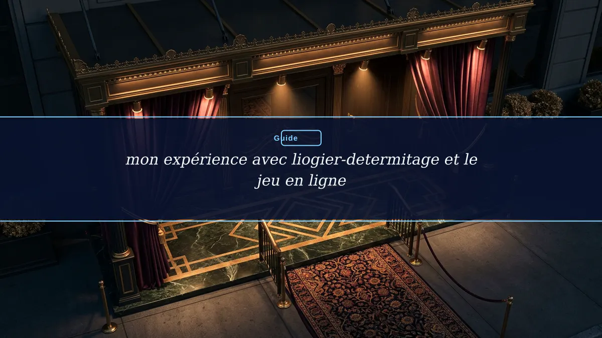 mon expérience avec liogier-determitage et le jeu en ligne