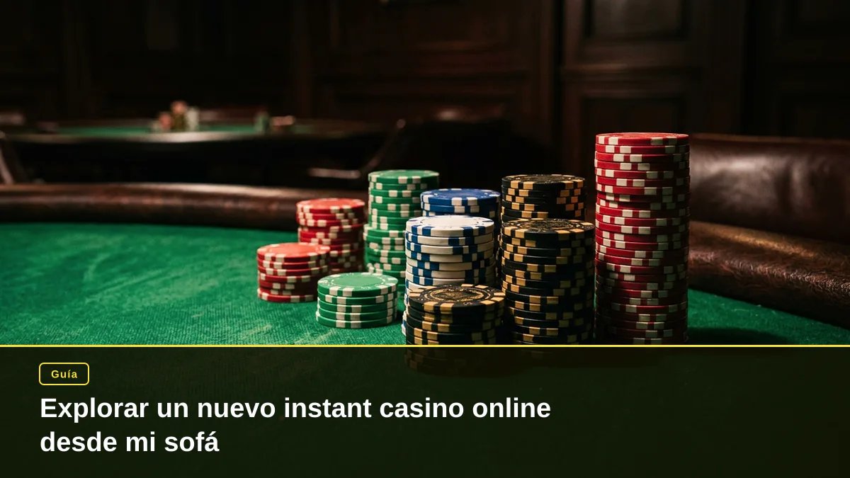 Explorar un nuevo instant casino online desde mi sofá