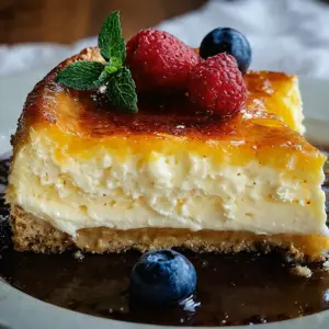 Cottage Cheese und Joghurt Eier-Cheesecake