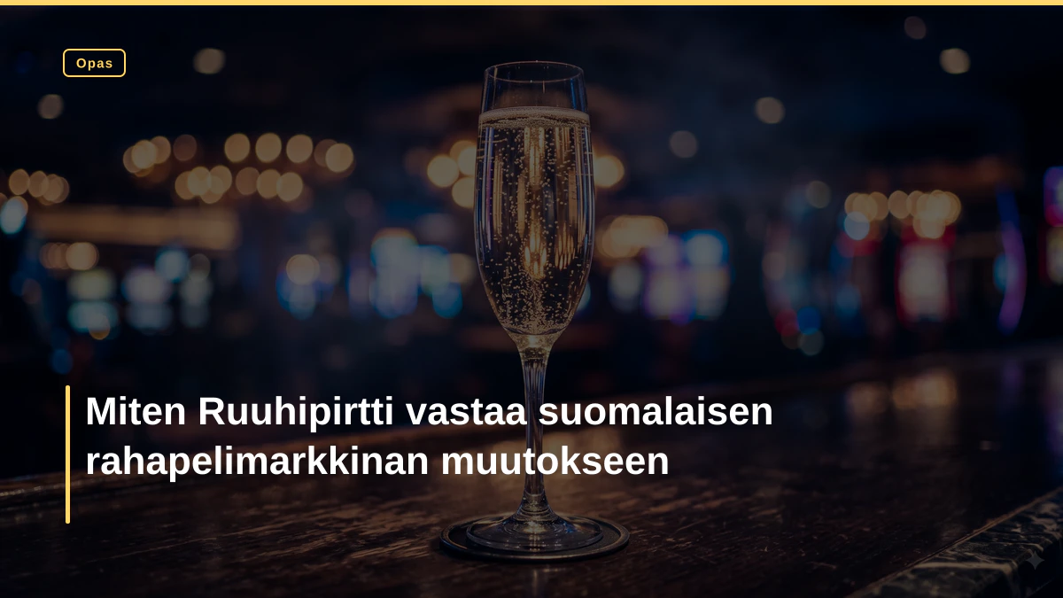 Miten Ruuhipirtti vastaa suomalaisen rahapelimarkkinan muutokseen