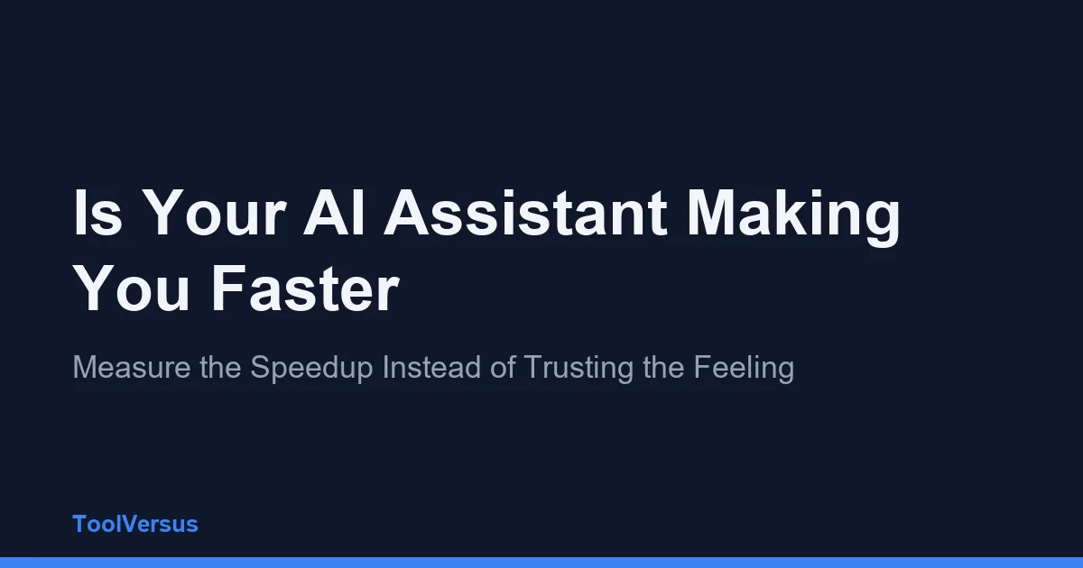 Is Your AI Assistant Making You Faster