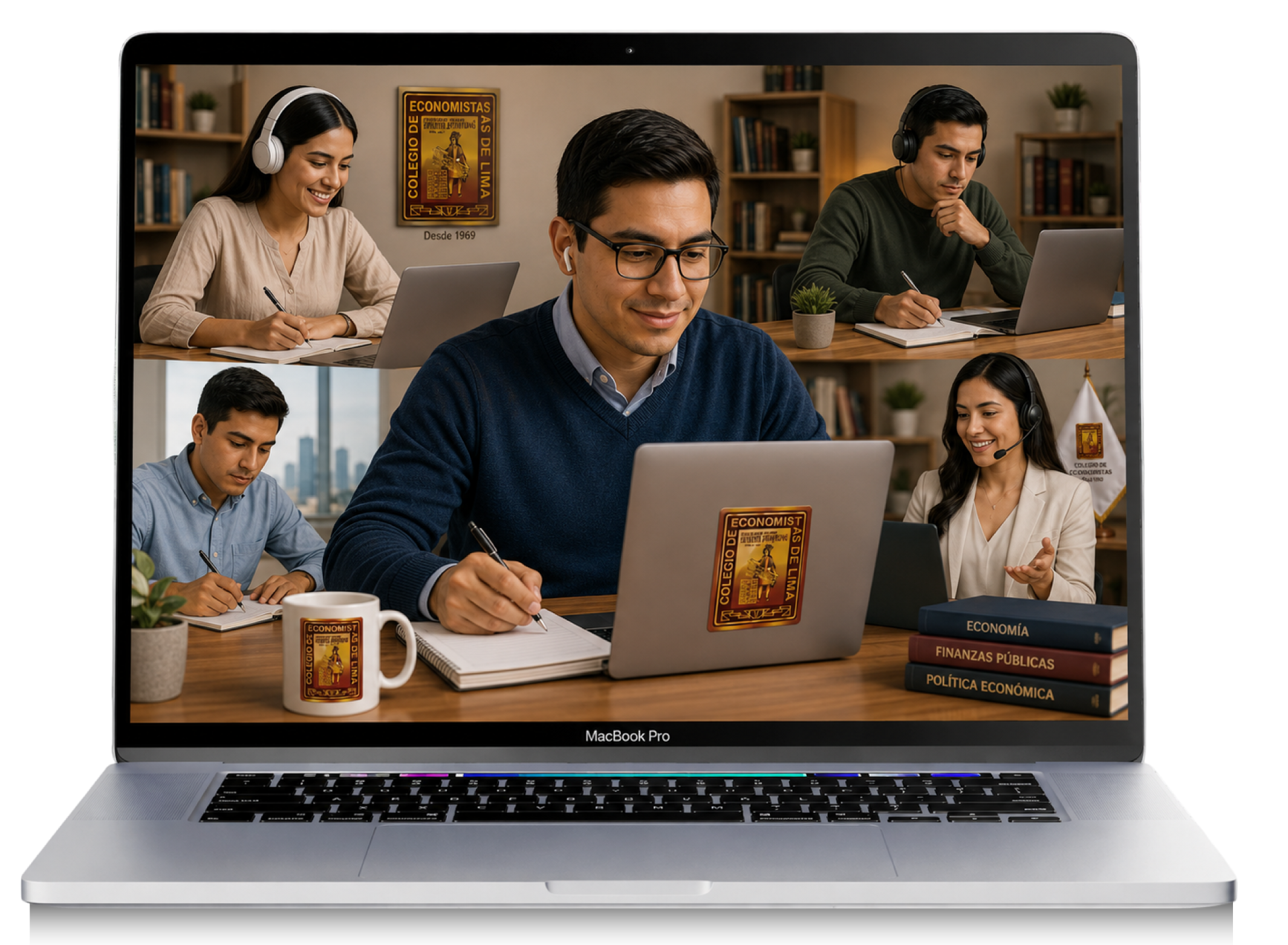 Capacitación Virtual en Laptop