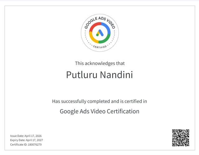 GOOGLE VIDEO NETWORK CERTIFICATION