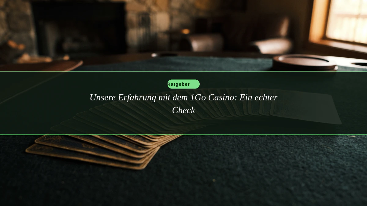 Unsere Erfahrung mit dem 1Go Casino: Ein echter Check