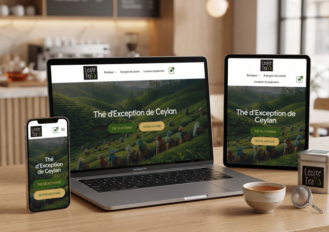 Leoste Tea website design