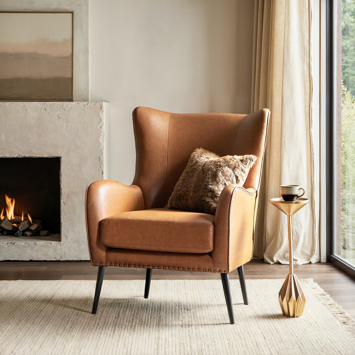 Elara Wingback Accent Chair