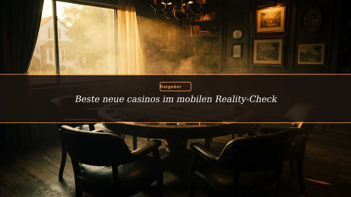 Beste neue casinos im mobilen Reality-Check