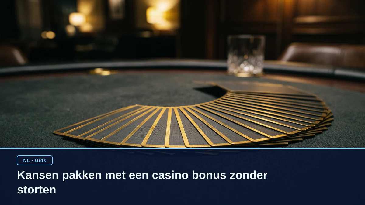Kansen pakken met een casino bonus zonder storten