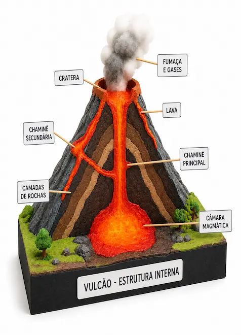 Vulcão Maquete