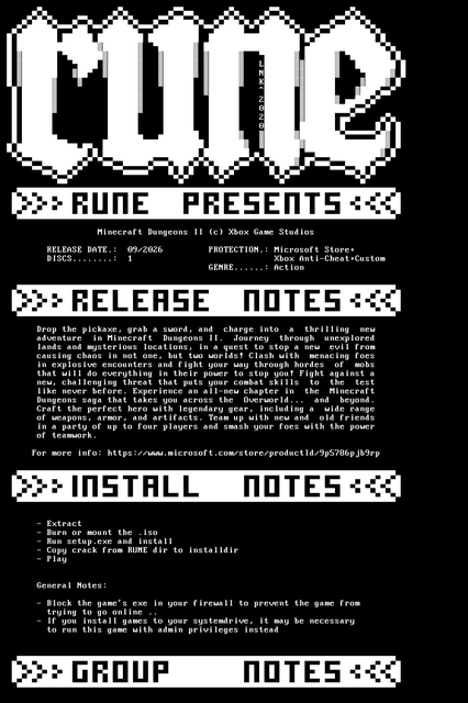 Minecraft Dungeons II RUNE