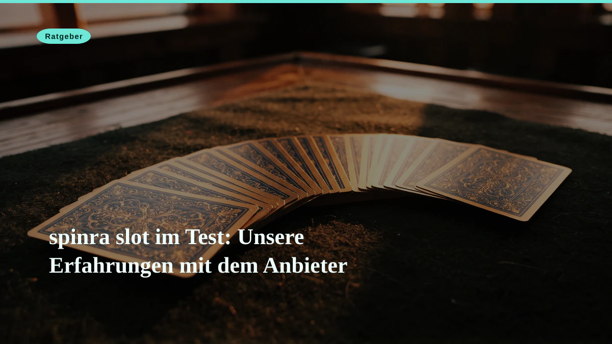 spinra slot im Test: Unsere Erfahrungen mit dem Anbieter