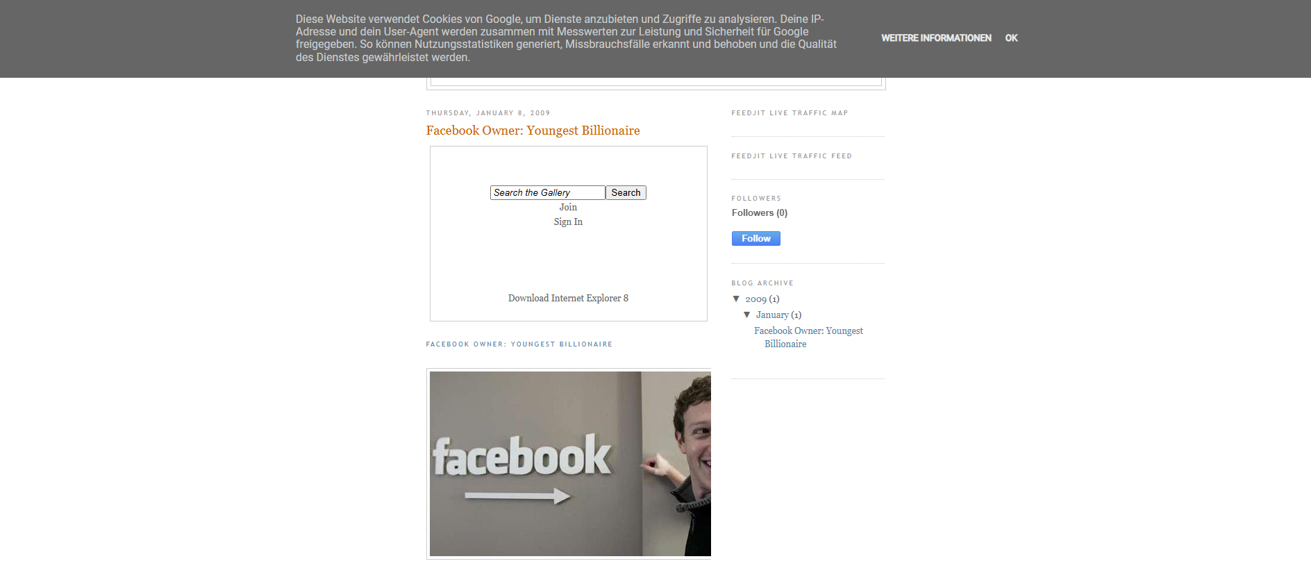 Forensic screenshot of facebook-loging.blogspot.com showing the phishing page layout