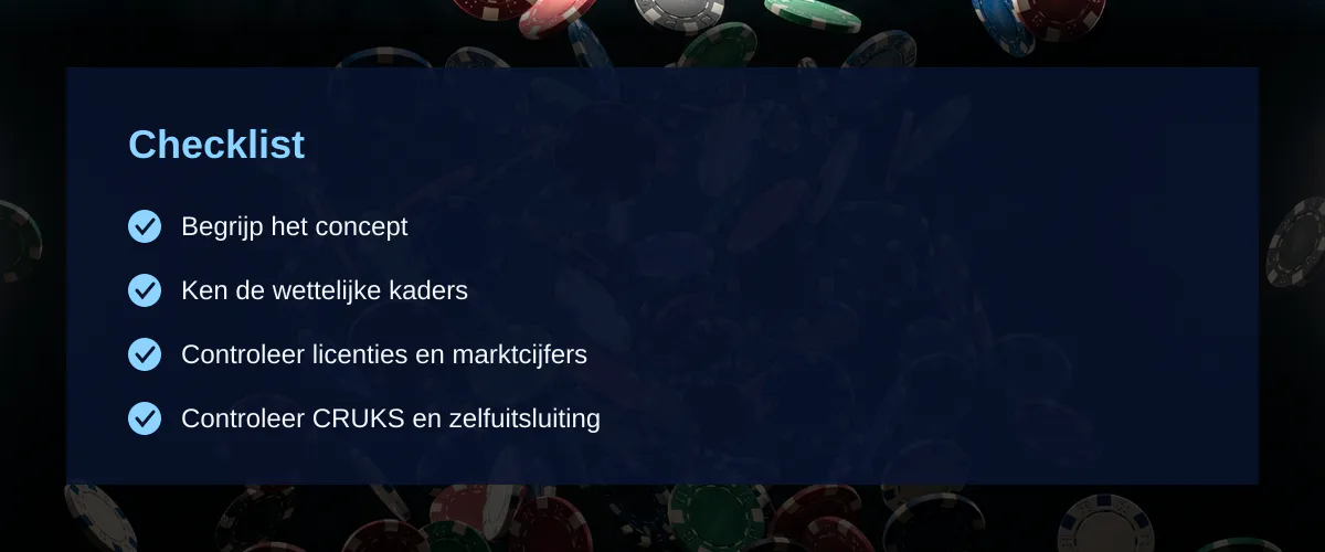 Spelen zonder account in Nederland: praktische feiten — Checklist