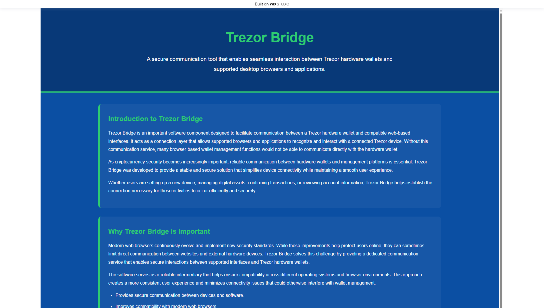 Screenshot of powerful-bridge.wixstudio.com