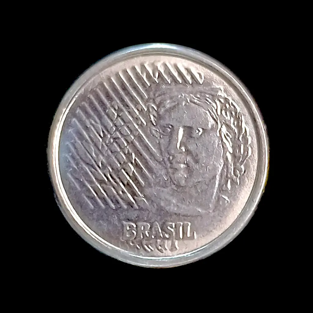 Moeda 1 Centavo 1996 Com Erro DATA VAZADA DUPLA (Rebatida) – Soberba – KM# 631.