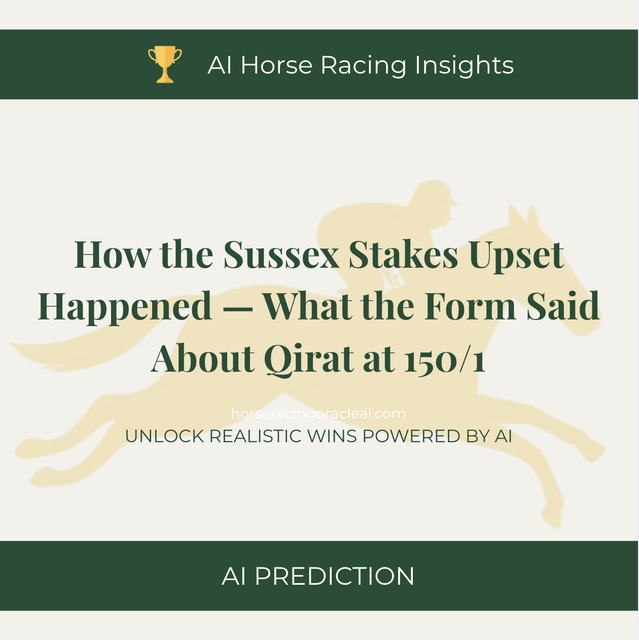 How the Sussex Stakes Upset Happened — What the Form Said About Qirat at 150/1