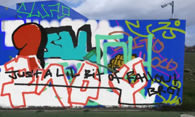 Graffiti artwork by SOLAR